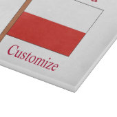 Planche À Découper Drapeau de la Pologne Thunder_Cove (Coin)