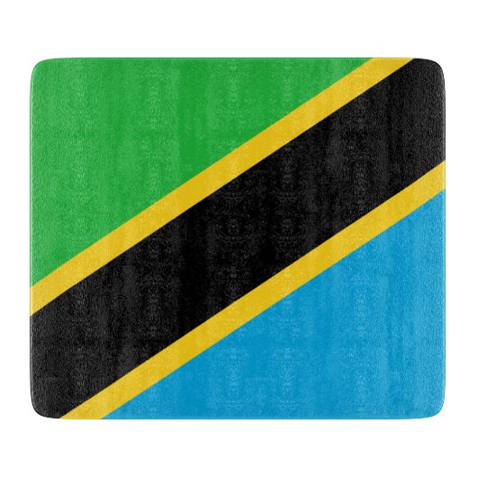 Planche À Découper Drapeau de la Tanzanie (Devant)