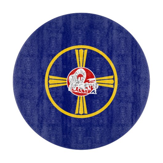 Planche À Découper Drapeau de la ville d'Omaha (Nebraska) (Devant)