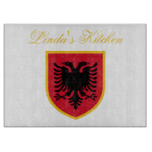 Planche À Découper Drapeau de l'Albanie (Devant)