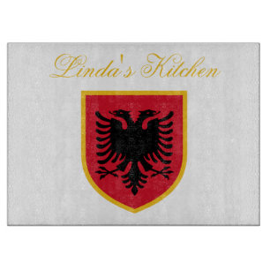 Planche À Découper Drapeau de l'Albanie