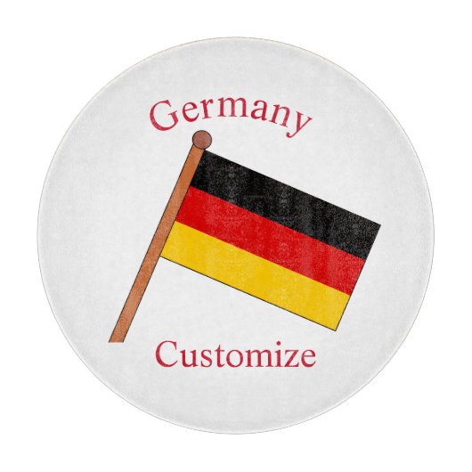 Planche À Découper Drapeau de l'Allemagne Thunder_Cove (Devant)