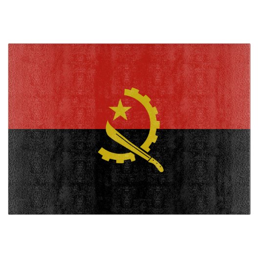 Planche À Découper Drapeau de l'Angola (Devant)