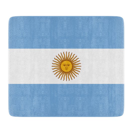 Planche À Découper Drapeau de l'Argentine (Devant)