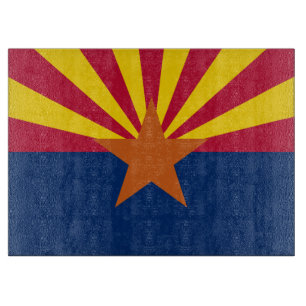 Planche À Découper Drapeau de l'Arizona : Étoile de fondation Soleil,