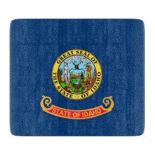 Planche À Découper Drapeau de l'Idaho : l'État Gemme, Montagne de l'O