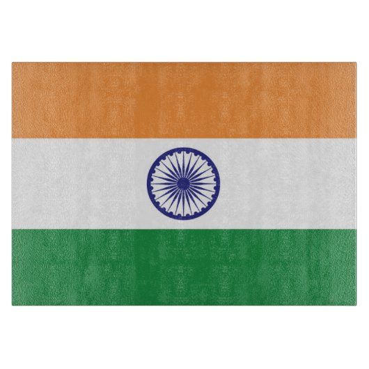 Planche À Découper Drapeau de l'Inde (Devant)