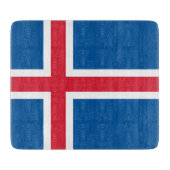 Planche À Découper Drapeau de l'Islande (Devant)