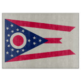 Planche À Découper Drapeau de l'Ohio : la bannière Buckeye State (Devant)