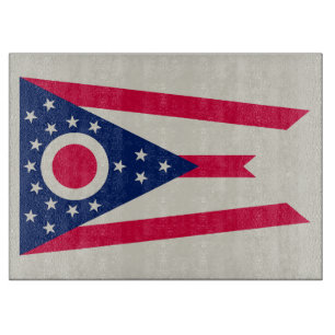 Planche À Découper Drapeau de l'Ohio : la bannière Buckeye State