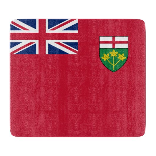 Planche À Découper drapeau de l'Ontario (Devant)