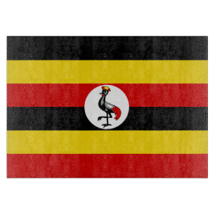 Planche À Découper Drapeau de l'Ouganda