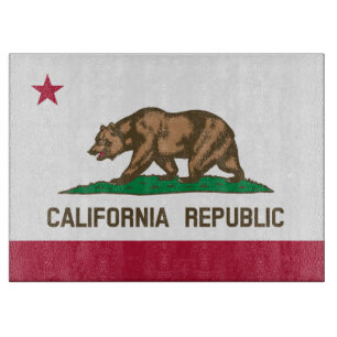 Planche À Découper Drapeau de l'ours de Californie : État de Cali Gol