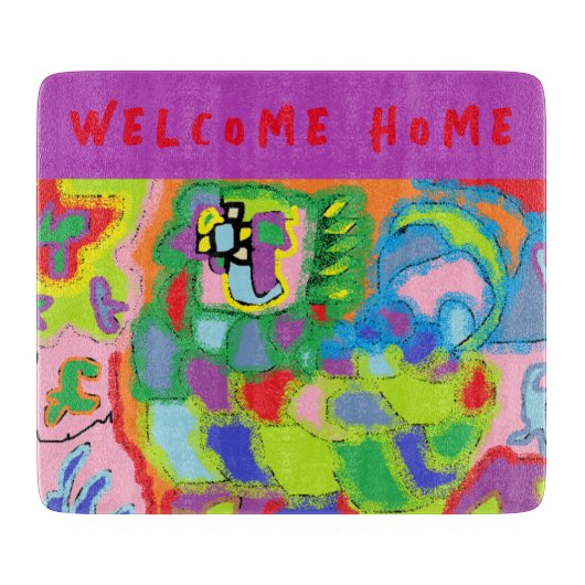 Planche À Découper Drapeau de maison personnalisé étanche aux intempé (Devant)