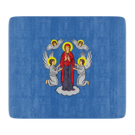 Planche À Découper Drapeau de Minsk (Bélarus) (Devant)