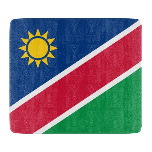 Planche À Découper Drapeau de Namibie (Afrique australe) (Devant)