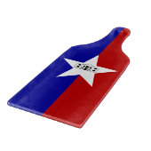 Planche À Découper Drapeau de pagaie en verre de San Antonio (Coin)