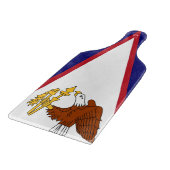 Planche À Découper Drapeau de pagaie en verre des Samoa américaines (Coin)