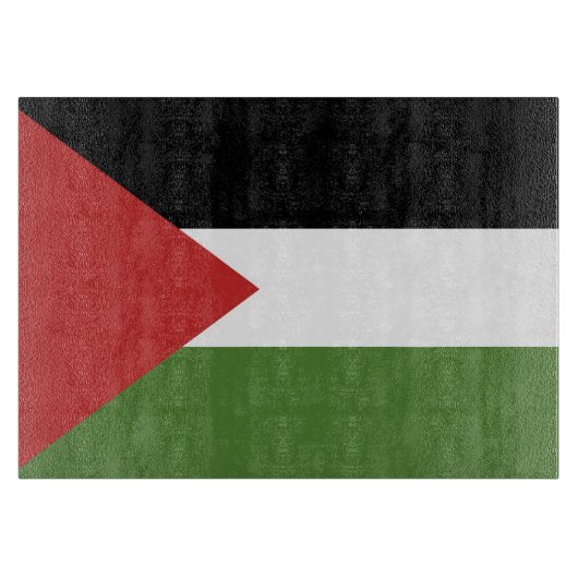 Planche À Découper Drapeau de Palestine (Devant)
