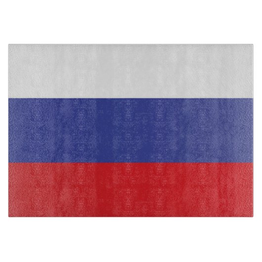 Planche À Découper Drapeau de Russie (Devant)