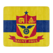 Planche À Découper Drapeau de Saint Paul (Minnesota) (Devant)