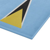 Planche À Découper Drapeau de Sainte-Lucie (Coin)