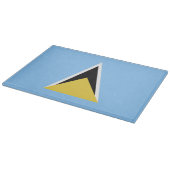 Planche À Découper Drapeau de Sainte-Lucie (Coin)