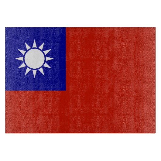 Planche À Découper Drapeau de Taïwan (Devant)