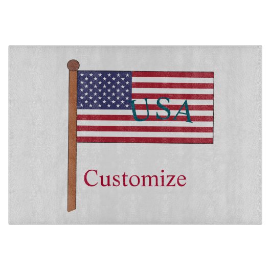 Planche À Découper Drapeau des États-Unis Thunder_Cove (Devant)