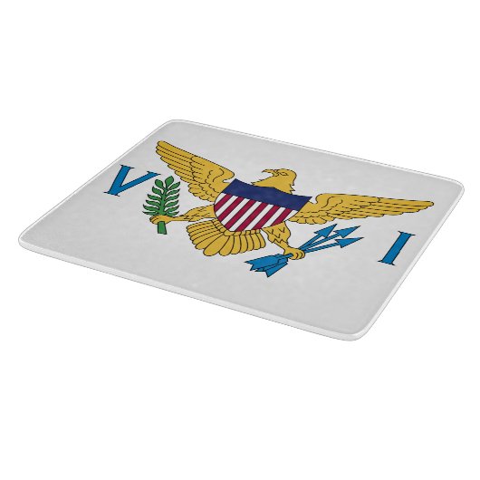 Planche À Découper Drapeau des îles Vierges américaines (Coin)