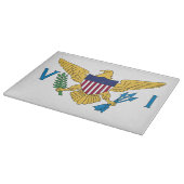 Planche À Découper Drapeau des îles Vierges américaines (Coin)