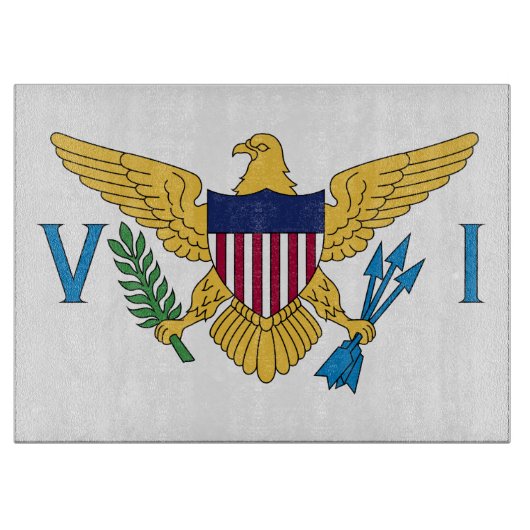Planche À Découper Drapeau des îles Vierges américaines (Devant)