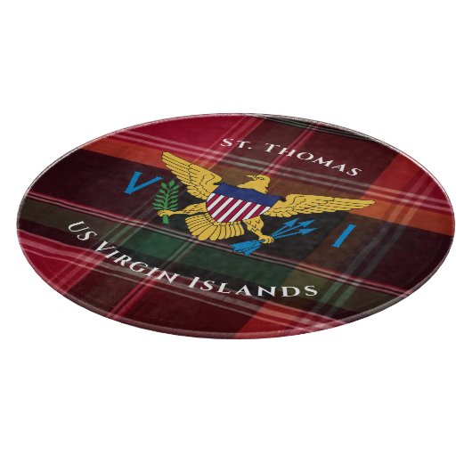 Planche À Découper Drapeau des îles Vierges américaines St Thomas USV (Coin)