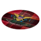 Planche À Découper Drapeau des îles Vierges américaines Ste Croix USV (Coin)