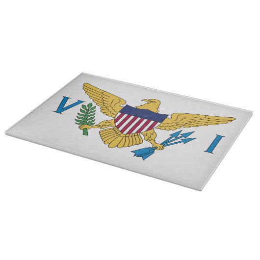 Planche À Découper Drapeau des Îles Vierges des États-Unis (Coin)