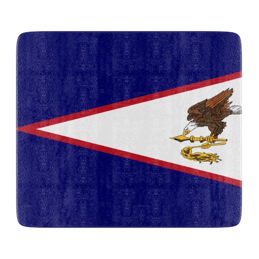 Planche À Découper Drapeau des Samoa américaines (Devant)