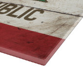 Planche À Découper Drapeau d'état de la Californie sur le vieux grain (Coin)