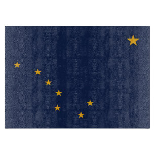Planche À Découper Drapeau d'État de l'Alaska, États-Unis