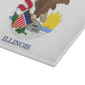 Planche À Découper Drapeau d'État de l'Illinois, États-Unis (Coin)