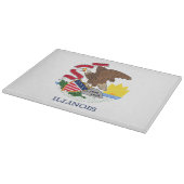 Planche À Découper Drapeau d'État de l'Illinois, États-Unis (Coin)