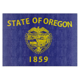 Planche À Découper Drapeau d'État de l'Oregon, États-Unis