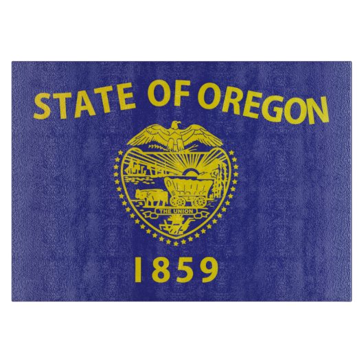 Planche À Découper Drapeau d'État de l'Oregon, États-Unis (Devant)