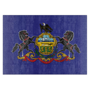 Planche À Découper Drapeau d'État de Pennsylvanie, États-Unis