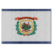 Planche À Découper Drapeau d'État de Virginie-Occidentale, États-Unis (Devant)