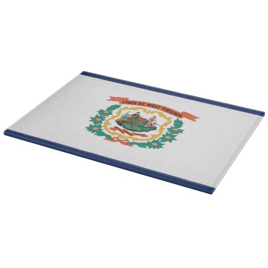Planche À Découper Drapeau d'État de Virginie-Occidentale, États-Unis (Coin)