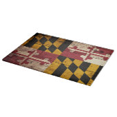 Planche À Découper Drapeau d'état du Maryland sur le vieux grain en (Coin)