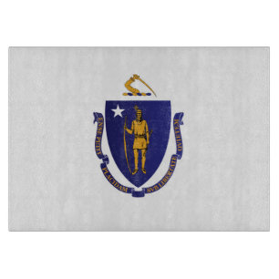 Planche À Découper Drapeau d'Etat du Massachusetts, États-Unis