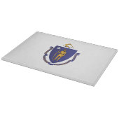 Planche À Découper Drapeau d'Etat du Massachusetts, États-Unis (Coin)