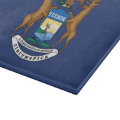 Planche À Découper Drapeau d'État du Michigan, États-Unis (Coin)
