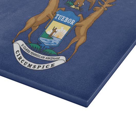 Planche À Découper Drapeau d'État du Michigan, États-Unis (Coin)